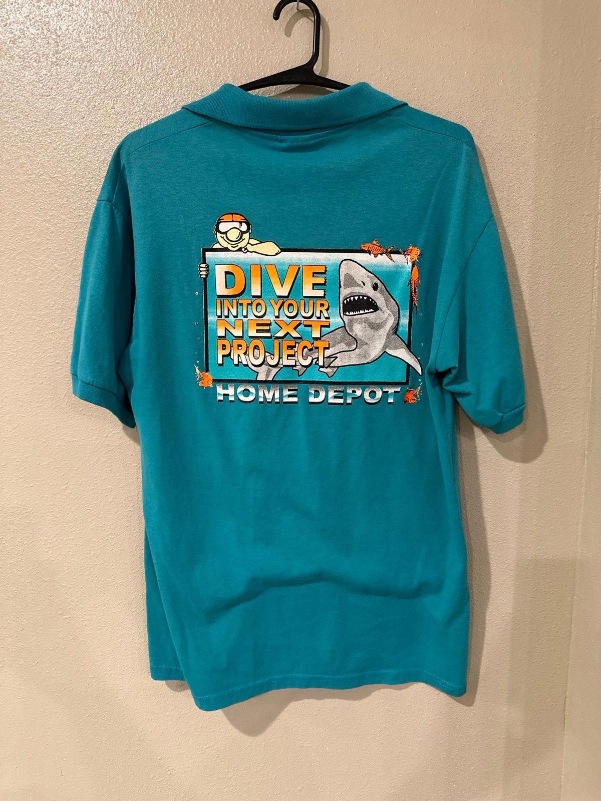 Anvil Vintage Home Depot polo Size US M / EU 48-50 / 2 - 1 Thumbnail