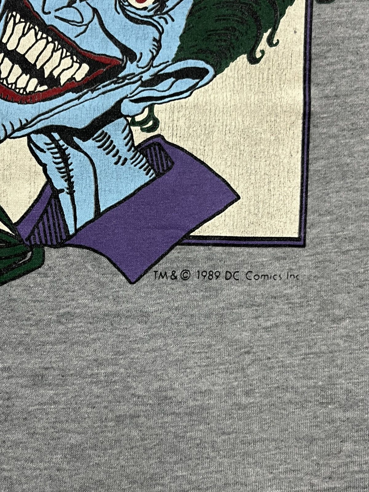 Vintage Vintage 1989 The Joker Batman Comics Single Stitch T-Shirt Size US S / EU 44-46 / 1 - 3 Thumbnail