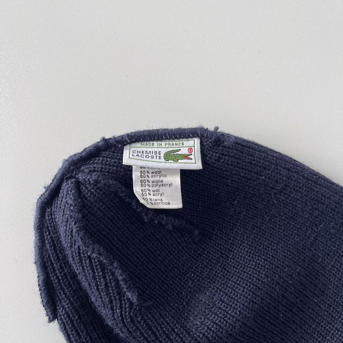 Lacoste Lacoste Logo Wool/Acrylic Vintage Beanie Hat Blue Y2K Size ONE SIZE - 11 Thumbnail