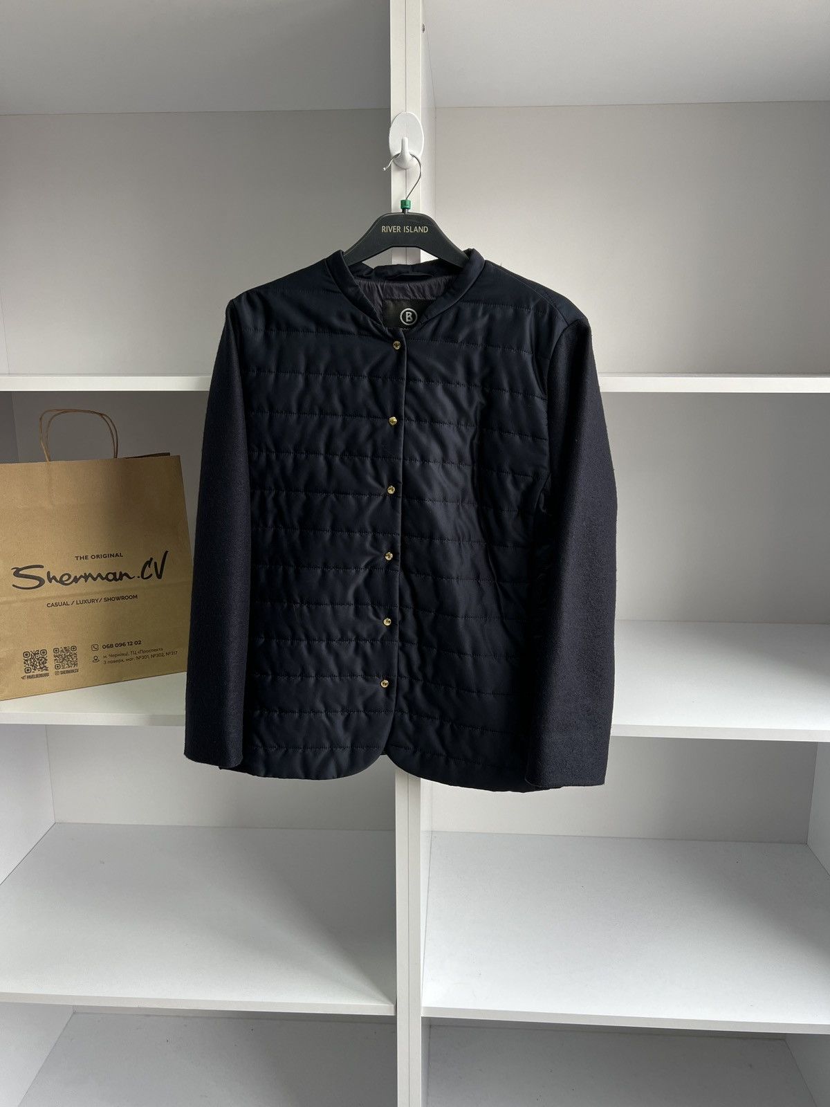 Bogner × Designer × Vintage Vintage Bogner Women’s luxury navy designer jacket Size XL / US 12-14 / IT 48-50 - 2 Thumbnail