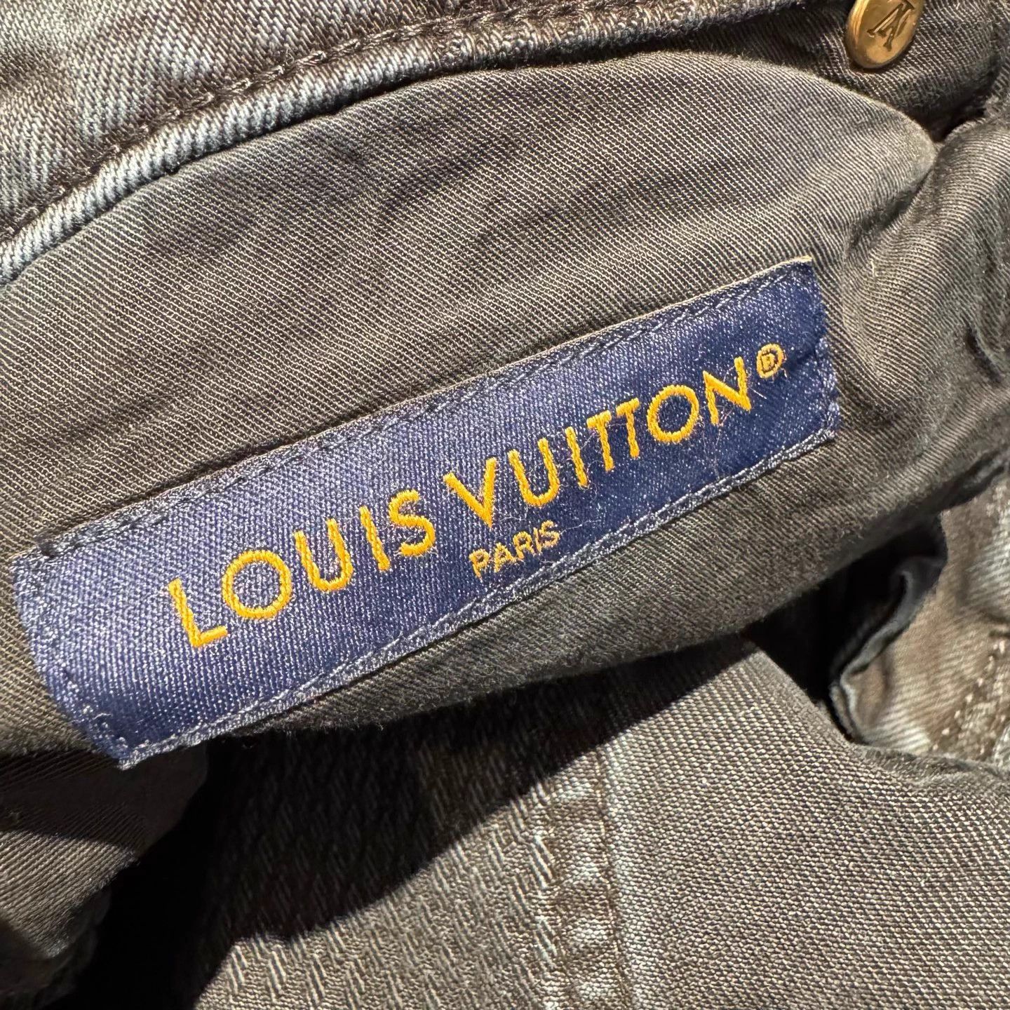 Louis Vuitton LV Black Damier Jacquard Denim 32 Worn Once Size US 32 / EU 48 - 8 Thumbnail