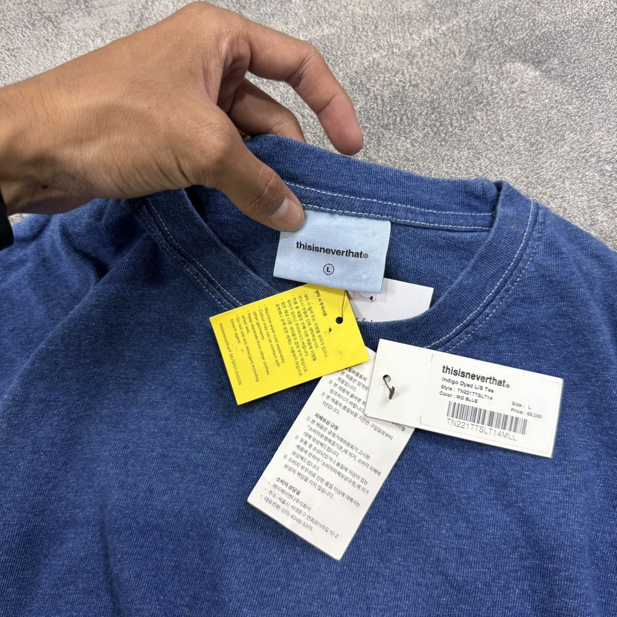 thisisneverthat THISISNEVERTHAT Indigo dye L/S Tee Pocket Size US L / EU 52-54 / 3 - 5 Thumbnail