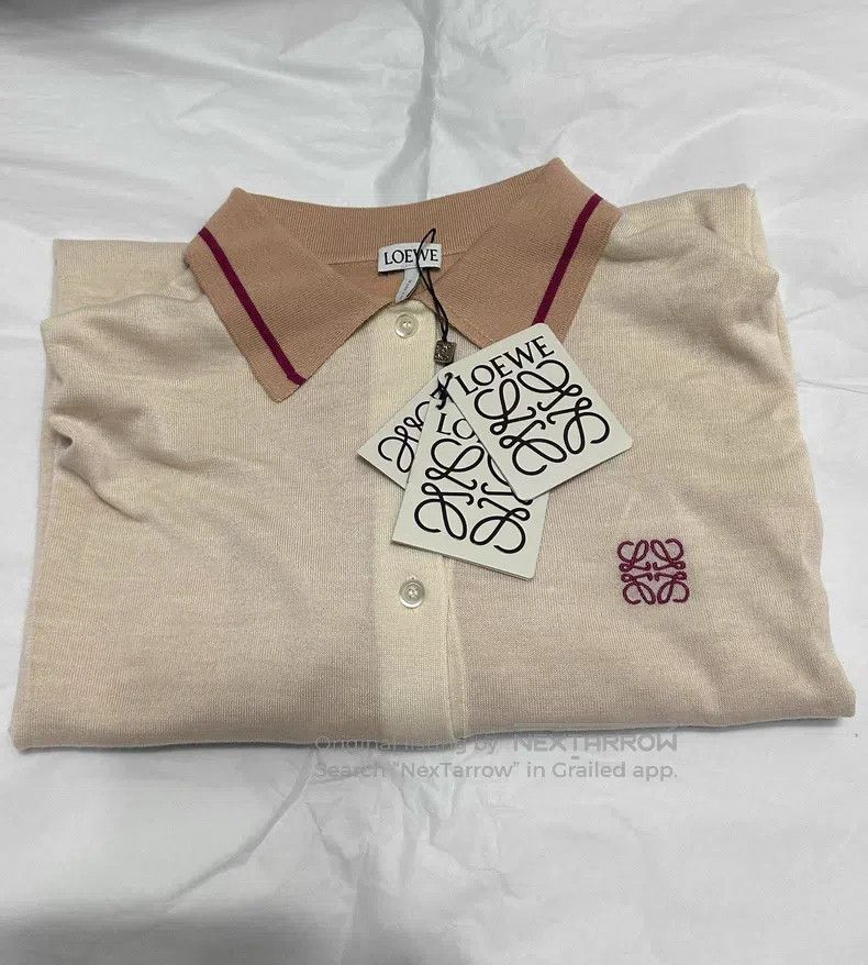 Loewe Loewe Cashmere Knit Polo Short-sleeve T-shirt Size M / US 6-8 / IT 42-44 - 3 Thumbnail