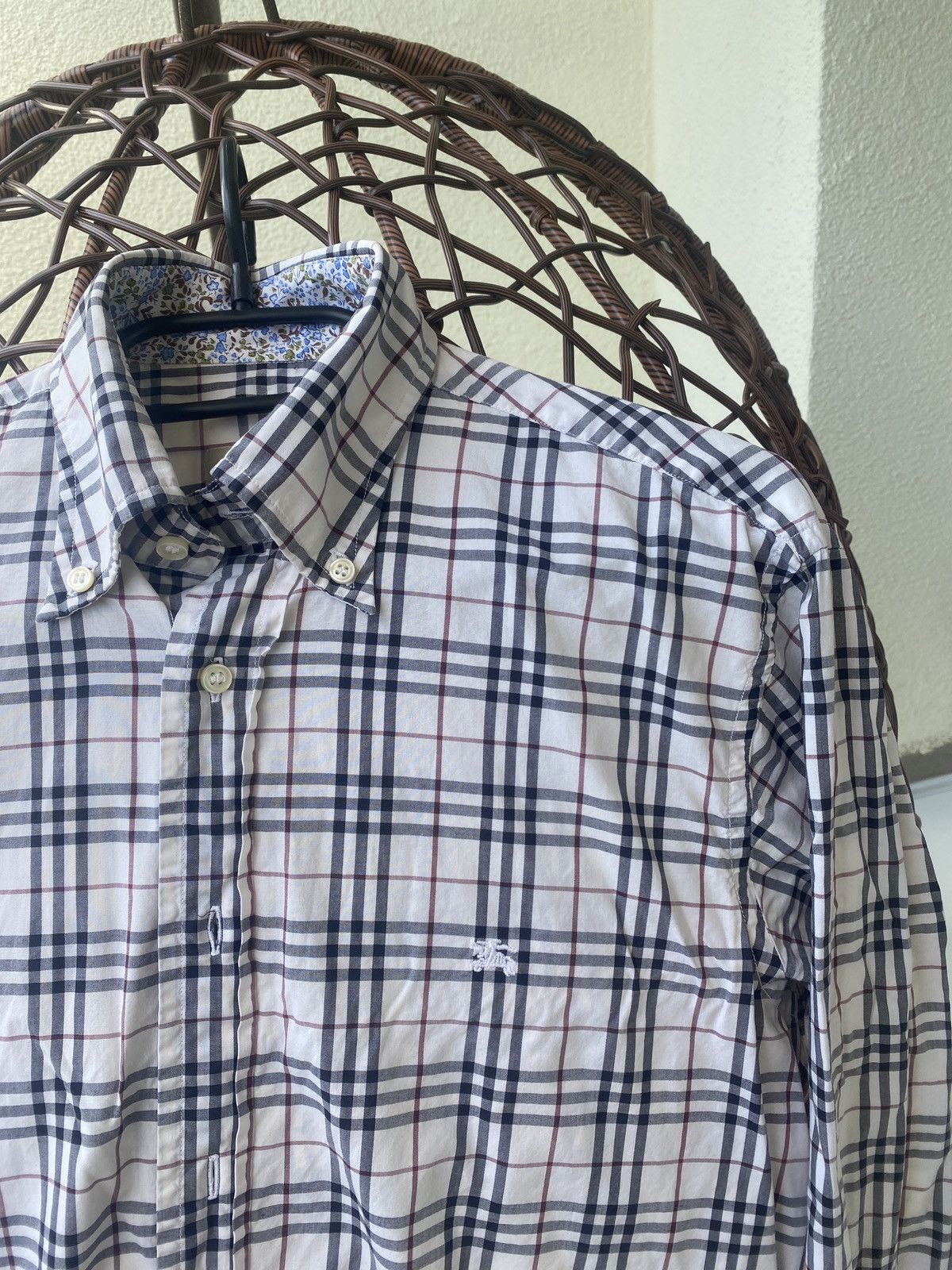 Burberry Luxury fullprint vintage shirt button up Size US S / EU 44-46 / 1 - 5 Thumbnail