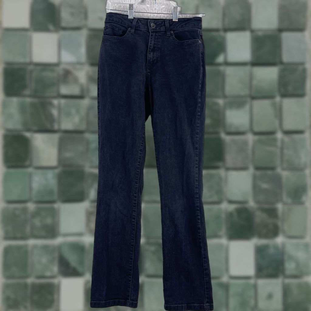 Vintage L.L. Bean Black Denim Classic Fit Jeans Womens Size 6 Straight Leg Mid-Rise Jeans Size 28" / US 6 / IT 42 - 1 Thumbnail