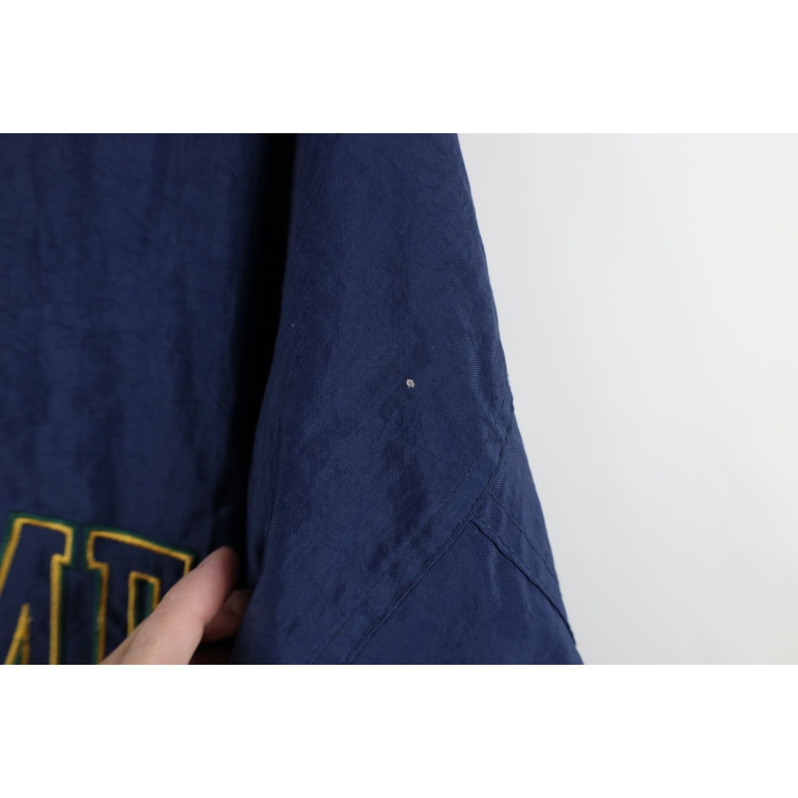 Vintage Vintage 90s Notre Dame University Half Zip Hooded Jacket Size US L / EU 52-54 / 3 - 15 Thumbnail