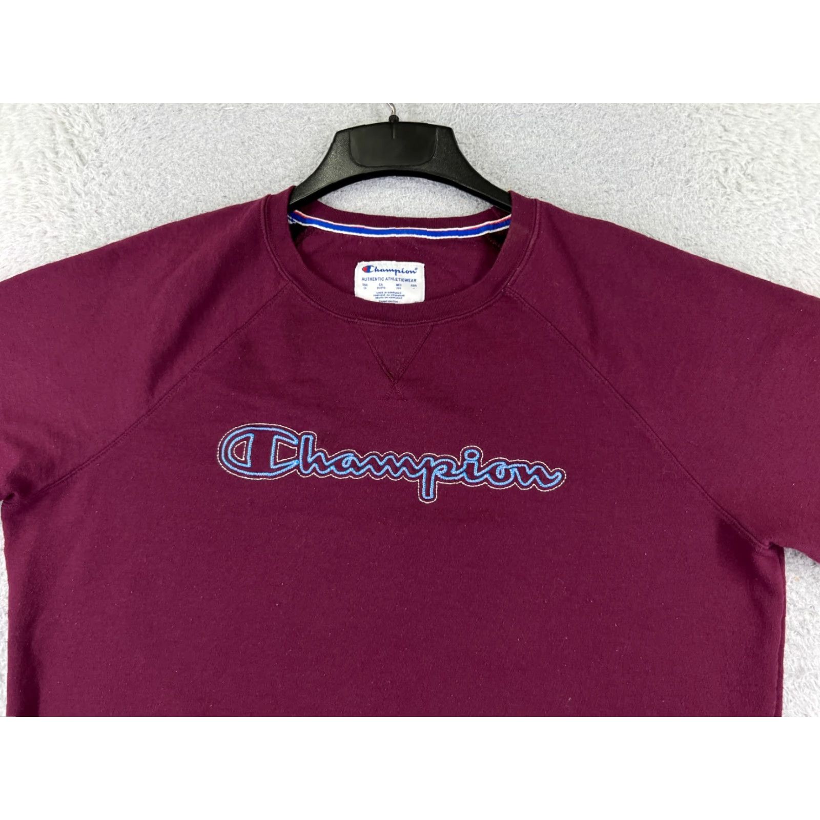 Champion Champion Womens Sweater Red Long Sleeve Crew Neck Jersey Fabric 2XL XXL READ Size XXL / US 16-18 / IT 52-54 - 4 Thumbnail