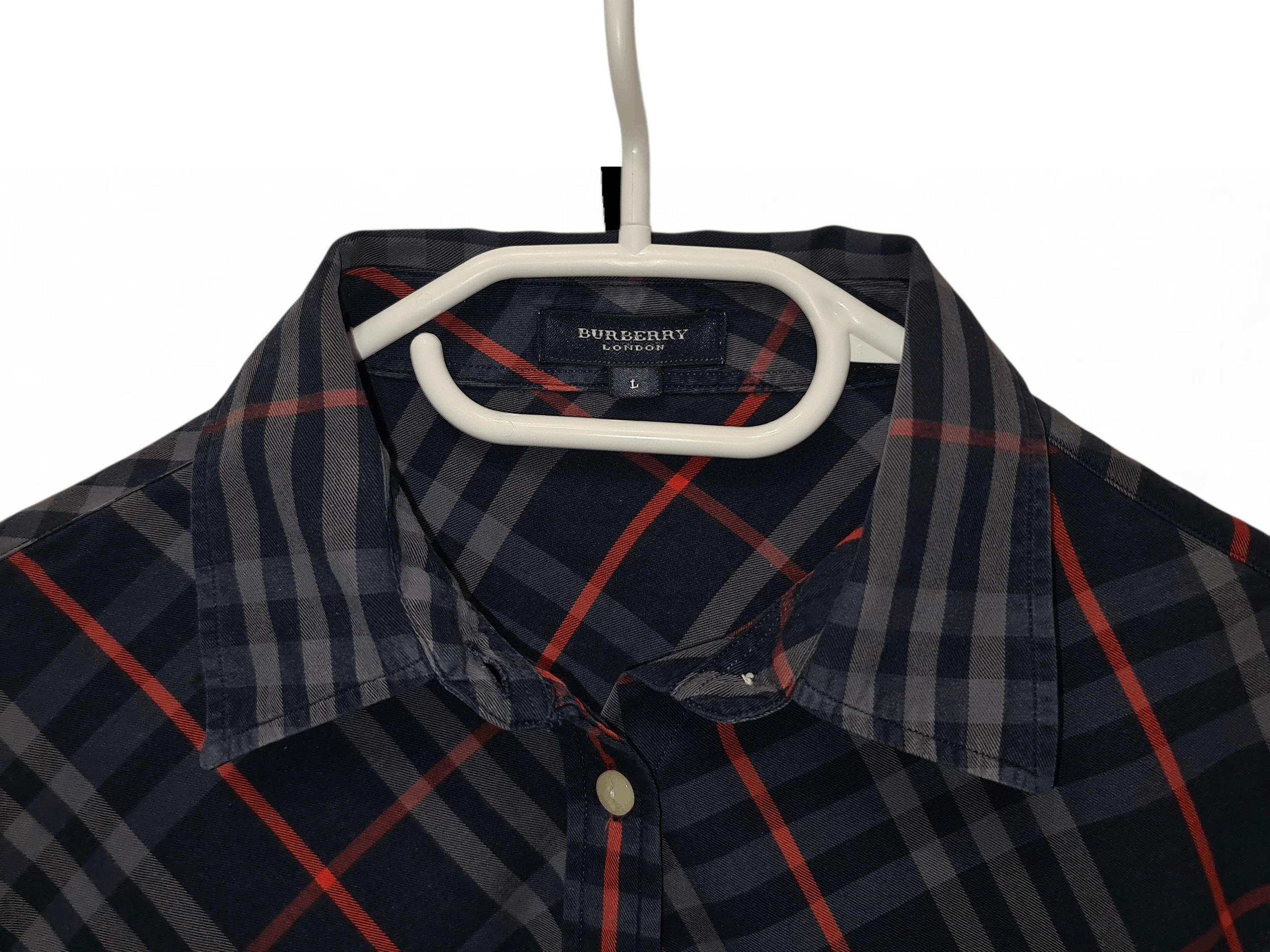 Burberry 90s Vintage Burberry London Blue Check Nova Shirt Tee Size M / US 6-8 / IT 42-44 - 4 Thumbnail
