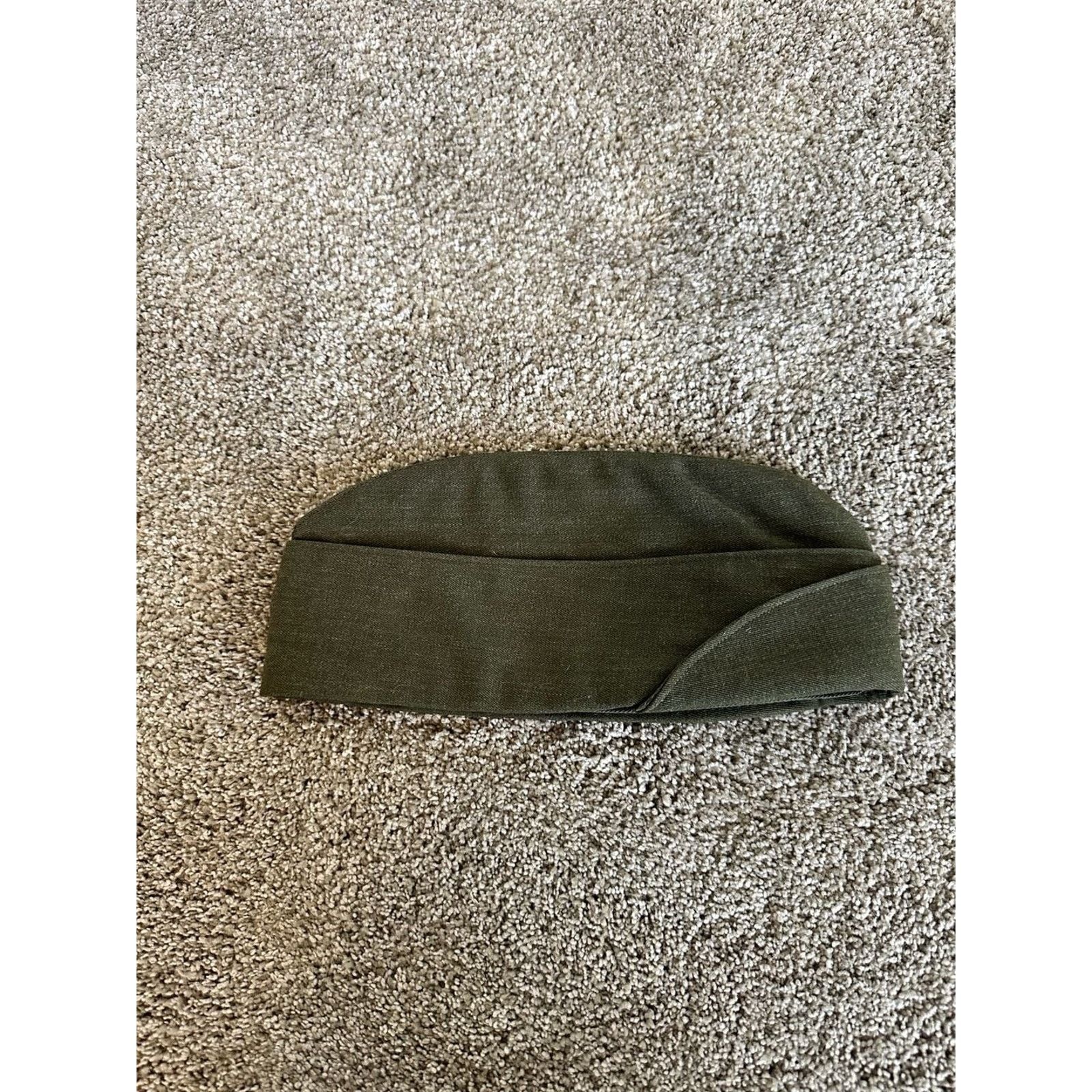 Other USMC Marine Corps Olive Drab Garrison Cap with EGA Pin Size ONE SIZE - 3 Thumbnail