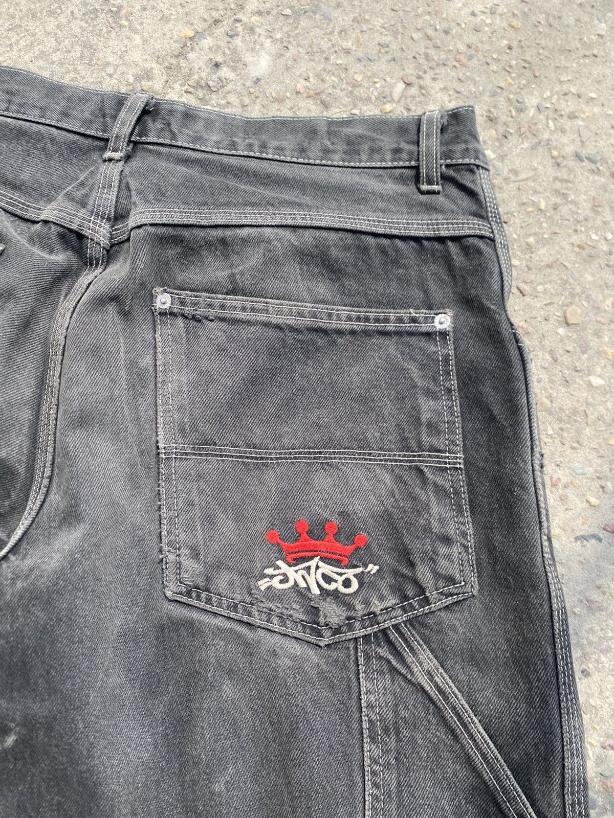 JNCO JNCO Jeans Y2K 90S Size 34W/30L Jet Black XXL Pockets Size US 34 / EU 50 - 1 Thumbnail