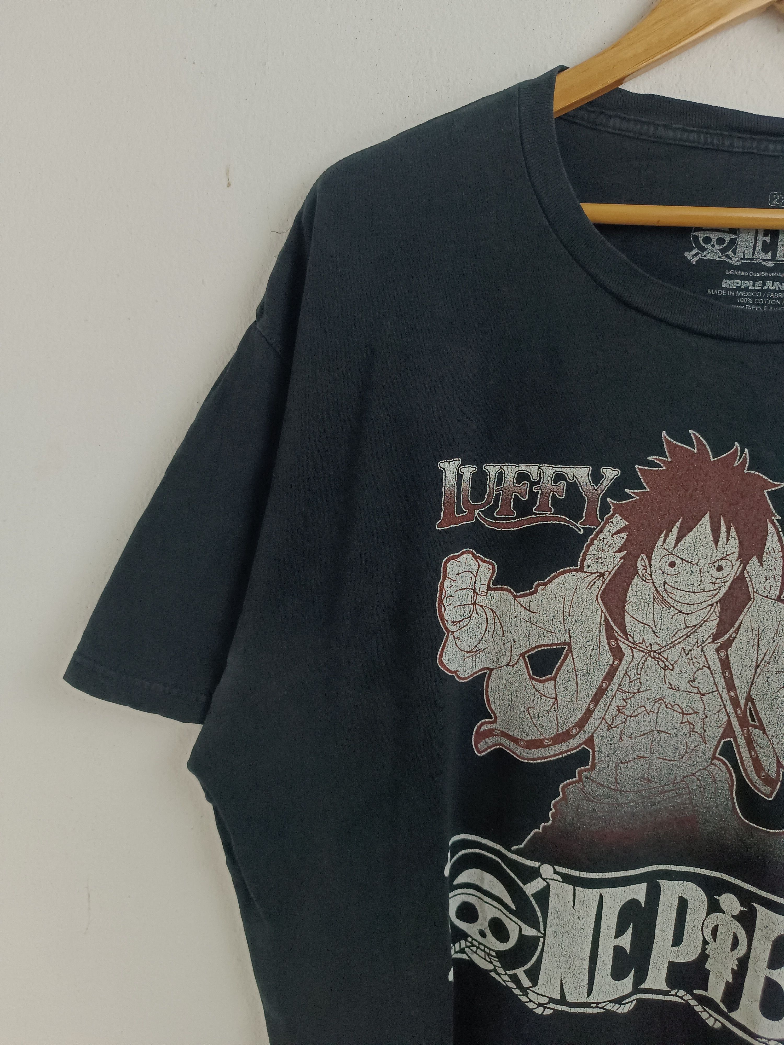 Anime FADED VINTAGE ONE PIECE MONKEY D LUFFY TEE naruto bleach Size US XXL / EU 58 / 5 - 6 Thumbnail