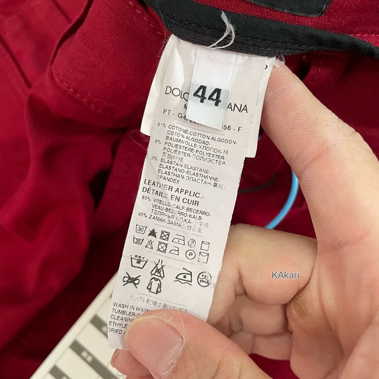 Dolce & Gabbana Dolce & Gabbana Red Trousers Size US 28 / EU 44 - 4 Thumbnail