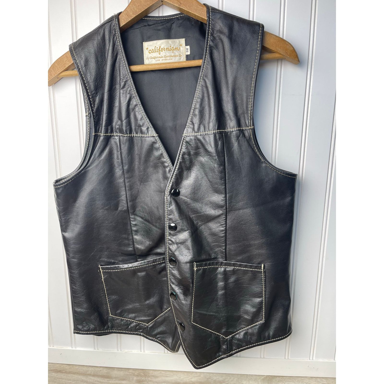 Other CA Sportswear Co. "Californian" VTG Leather Vest SZ36 Size US S / EU 44-46 / 1 - 2 Thumbnail