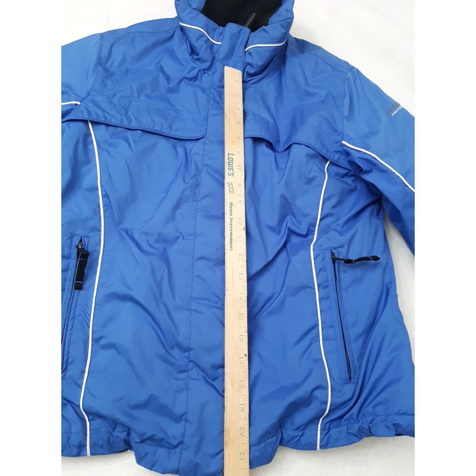 Vintage Inside EDGE Women's Winter Jacket 3-in-1 Hood Size M Blue Pockets Jackets Womens Size M / US 6-8 / IT 42-44 - 4 Thumbnail