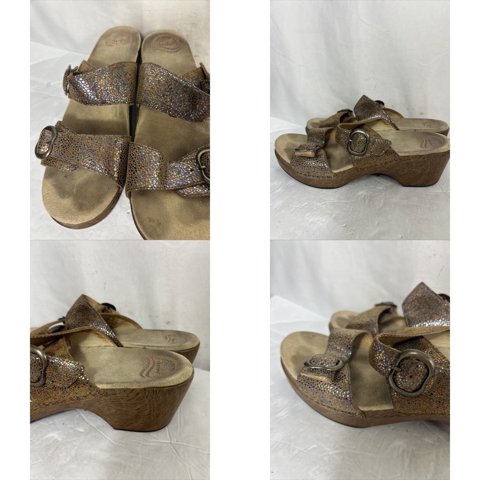 Dansko Dansko Sophie Iridescent Double Strap Clog Slide Sandals Sz 41 US Size 10.5-11 Size US 10.5 / IT 40.5 - 8 Thumbnail