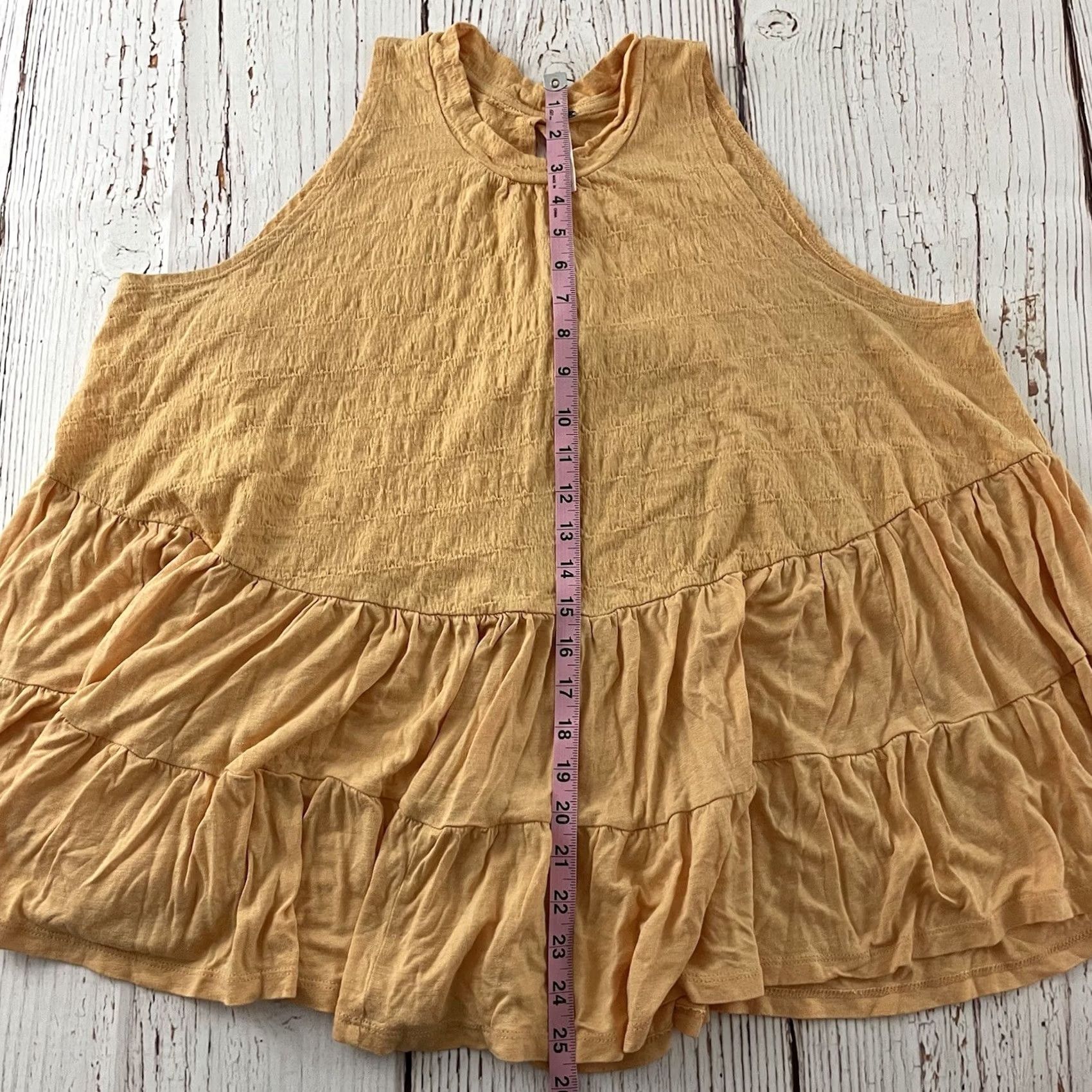 Free People Free People Sleeveless Blouse Women's Small Peach Tie Back Top Casual Boho Shirt XS- Long? Size S / US 4 / IT 40 - 3 Thumbnail