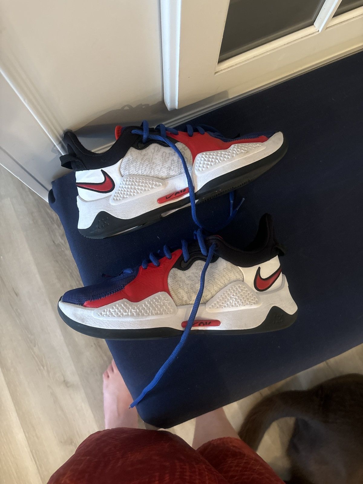 Nike 2021 PG 5 ‘White University Red’ 6.5 Used No Box Size US 6.5 / EU 39-40 - 1 Thumbnail