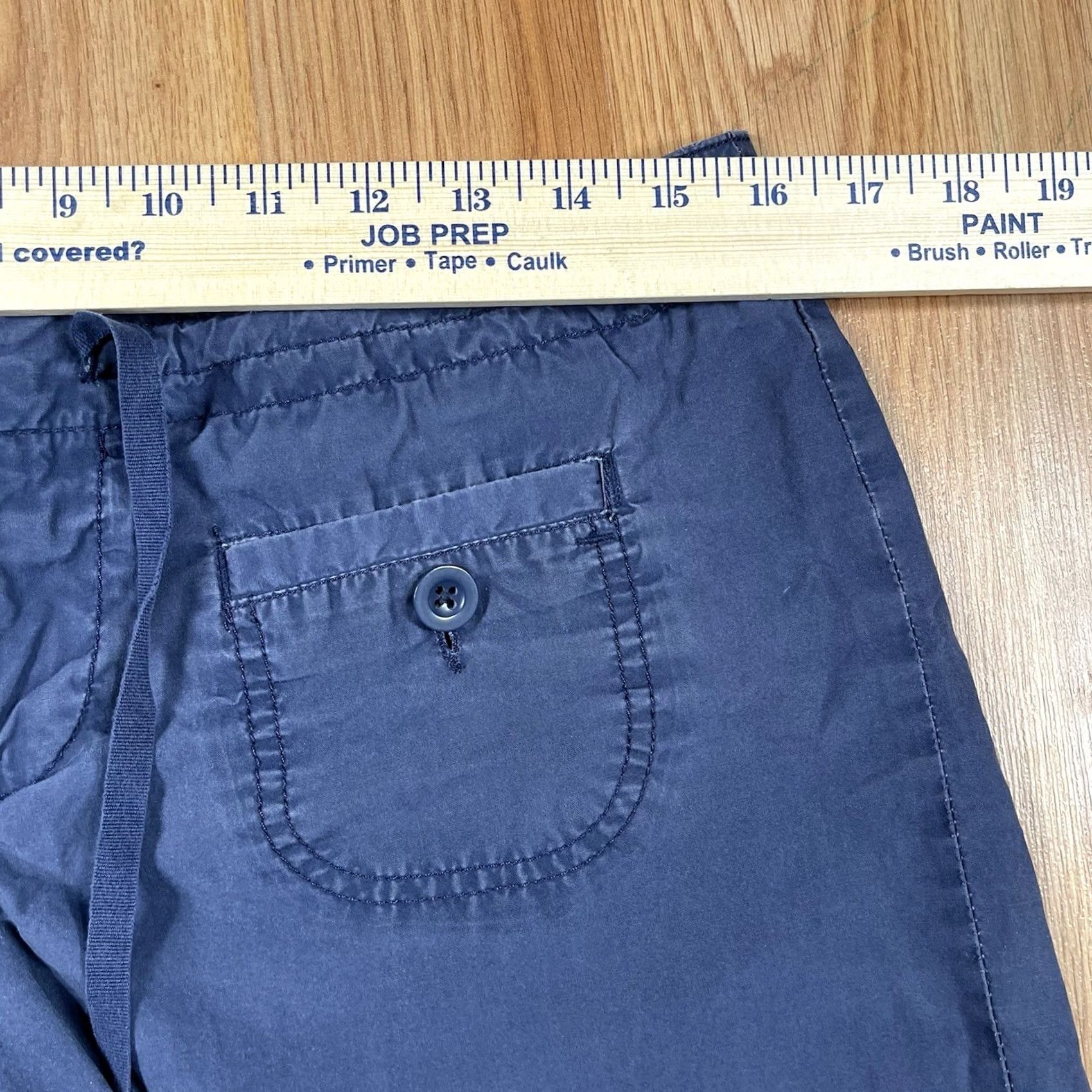 Gap Gap Shorts Womens Size 6 Navy Blue Chino Khaki 100% Cotton Flat Front Pockets Size 28" / US 6 / IT 42 - 4 Thumbnail