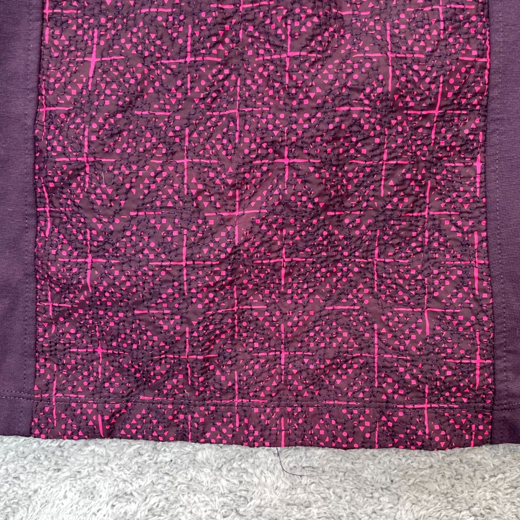 American Eagle Outfitters VINTAGE American Eagle Outfitters Skirts Womens 4 Purple Mini Geometric Lined Back Zip Size 27" / US 4 / IT 40 - 2 Thumbnail