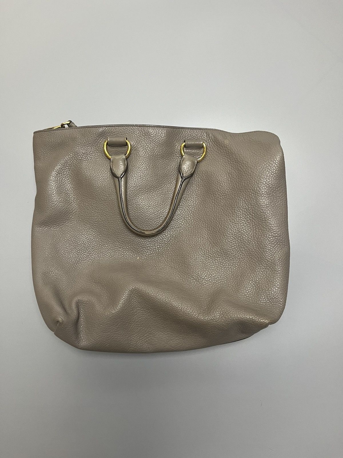 Prada Prada Pebbled Leather Tote Bag Size ONE SIZE - 1 Thumbnail