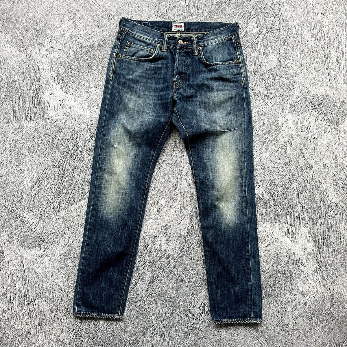 Edwin × Japanese Brand Mens Jeans Edwin ED-55 Relaxed Blue Size: 31/32 Size US 31 - 6 Thumbnail