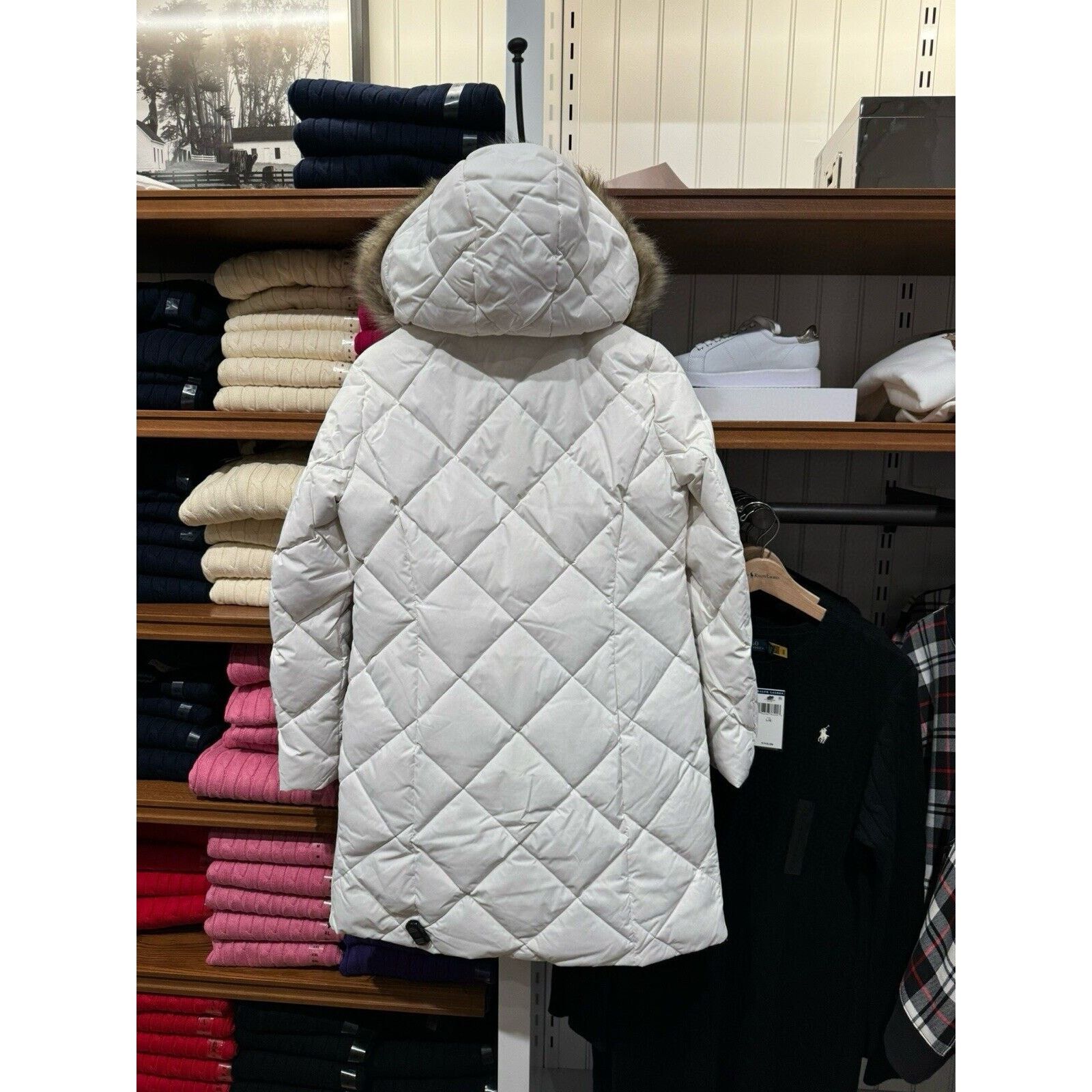 Ralph Lauren New Polo Ralph Lauren Women's Large Hooded Down Coat Size L / US 10 / IT 46 - 4 Thumbnail