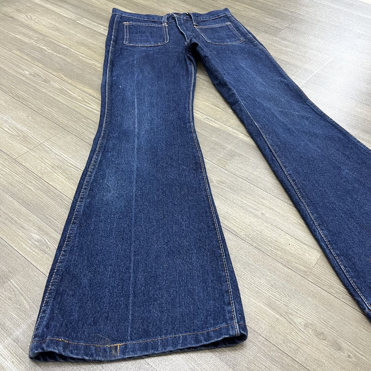 If Six Was Nine × Japanese Brand × Le Grande Bleu (L.G.B.) Vintage Big John Flared Jeans Bush Pants Style BootCut Denim Size US 27 - 2 Thumbnail