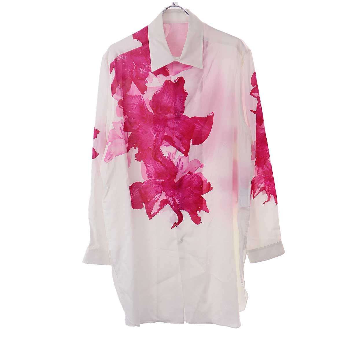 Yohji Yamamoto Yohji Yamamoto Pour Homme 24AW FLOWER DESIGNED BLOUSE Size US M / EU 48-50 / 2 - 1 Thumbnail