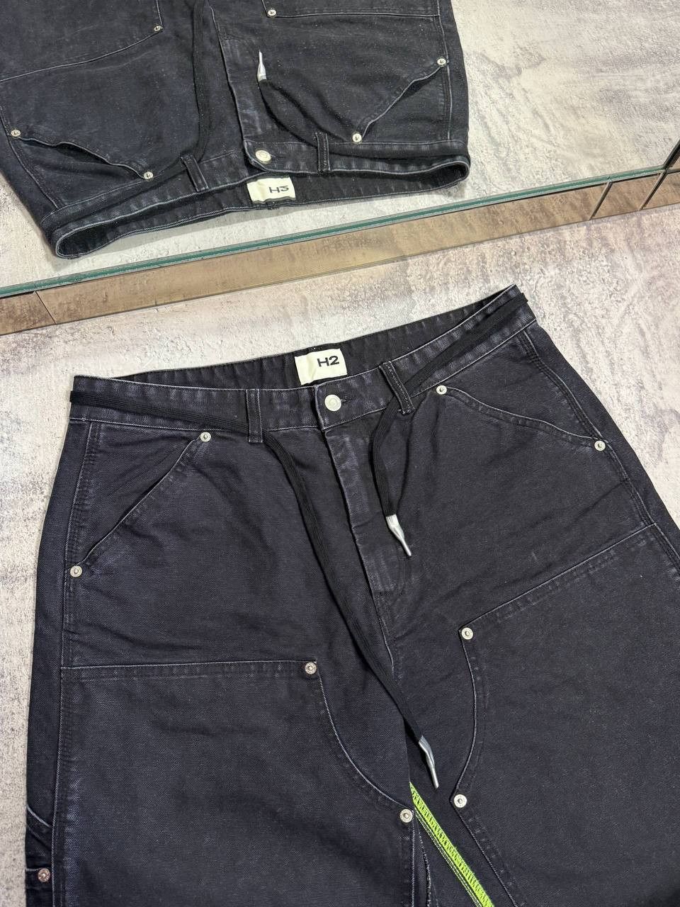 H&M × Heron Preston RARE H&M Heron Preston H2 double knee jeans Size US 34 / EU 50 - 6 Thumbnail
