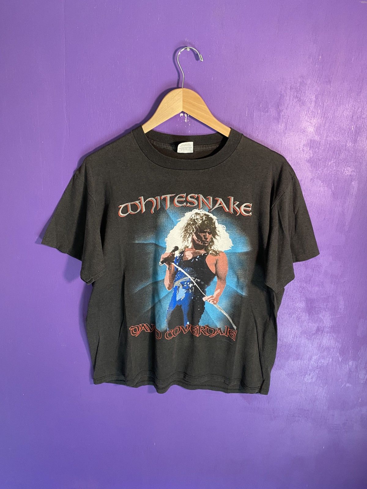 Band Tees Vintage 1988 Whitesnake david coverdale faded tour tee Size US L / EU 52-54 / 3 - 1 Thumbnail