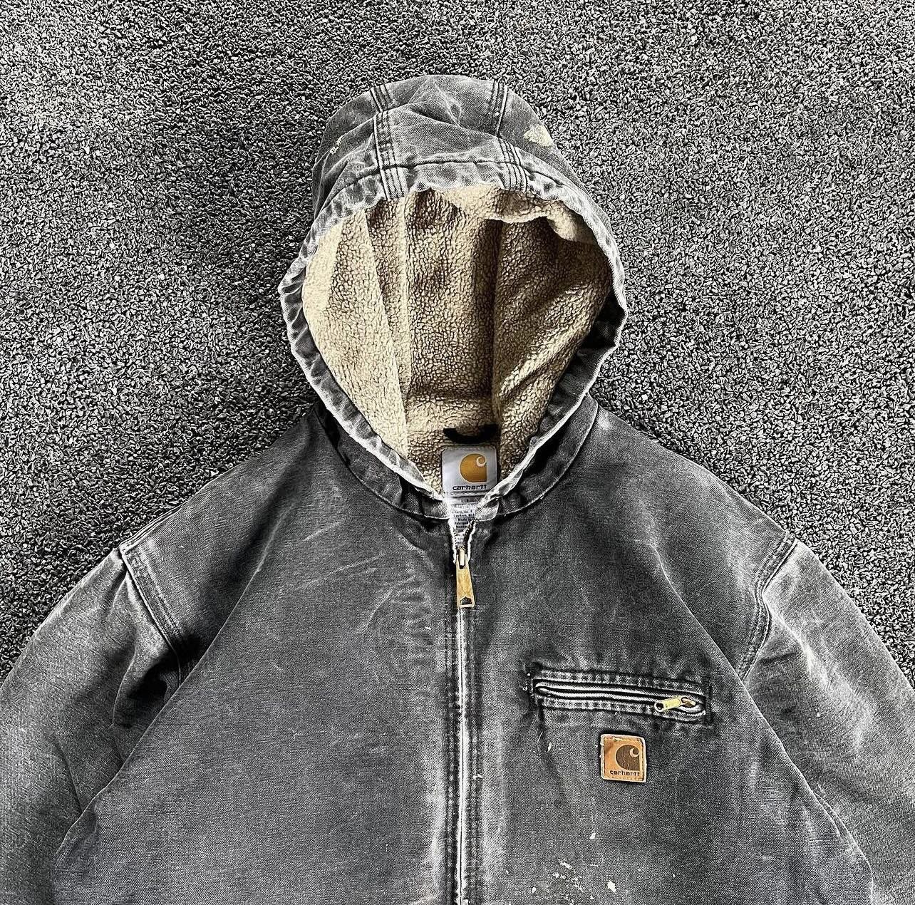 Carhartt Carhartt J141 BLK Hooded Detroit Jacket Size US L / EU 52-54 / 3 - 8 Thumbnail