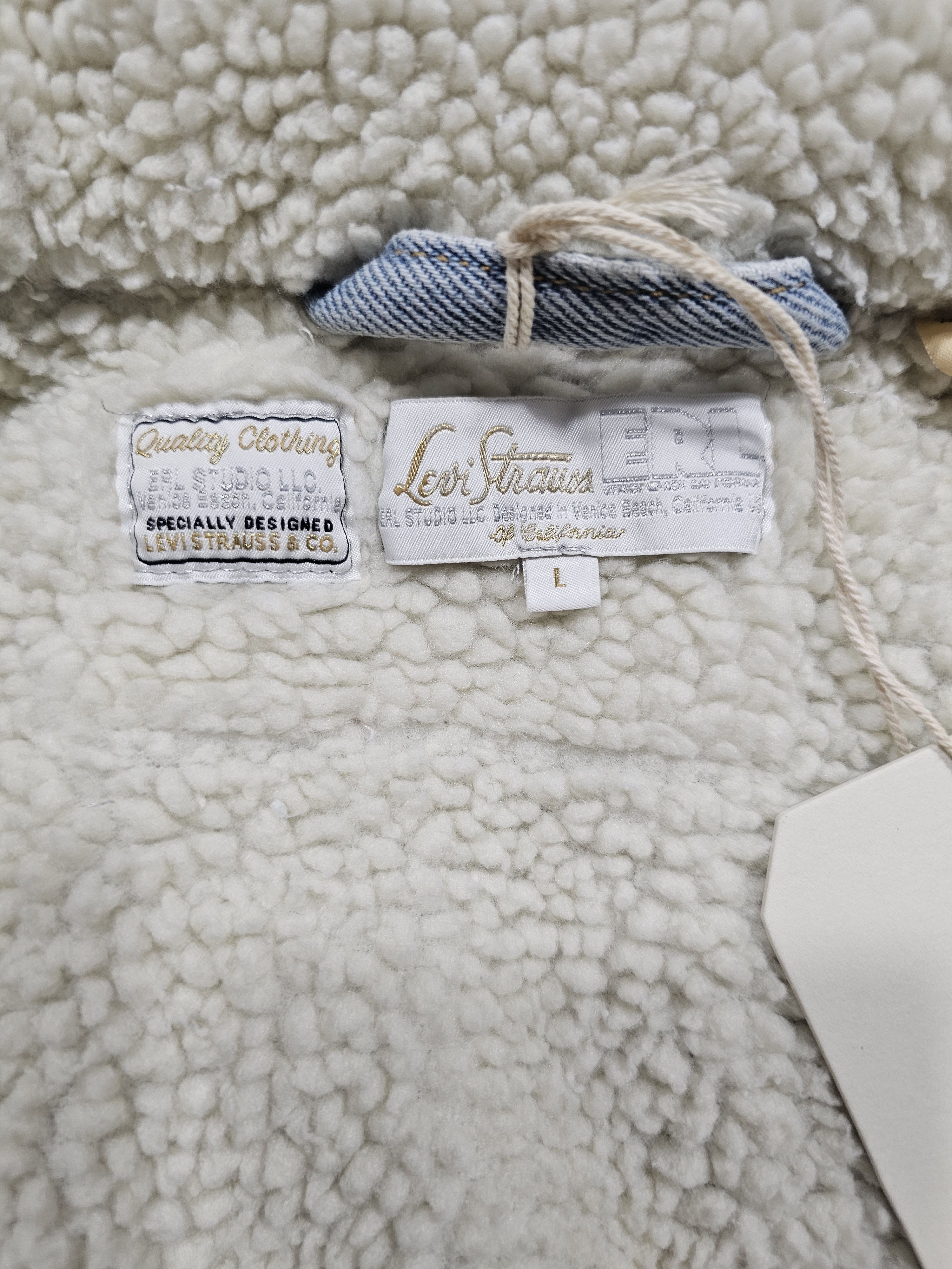 ERL × Levi's NWT Levi's x ERL Denim Sherpa Trucker Jacket Size L Size US L / EU 52-54 / 3 - 11 Thumbnail