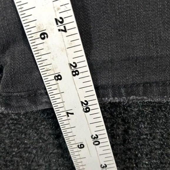 Vintage Depart West Jeans Mens 30 Black Men Trooper Denim Wash Distressed Straight Leg 30x29 Size US 30 / EU 46 - 6 Thumbnail