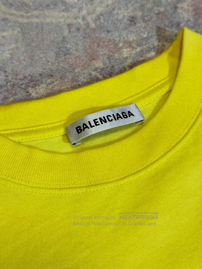 Balenciaga Balenciaga Drew Yellow T-Shirt - M Size US M / EU 48-50 / 2 - 4 Thumbnail