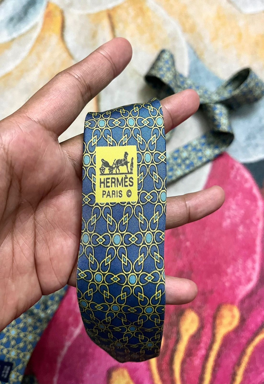 Hermes Hermes Vintage Tie Size ONE SIZE - 5 Thumbnail