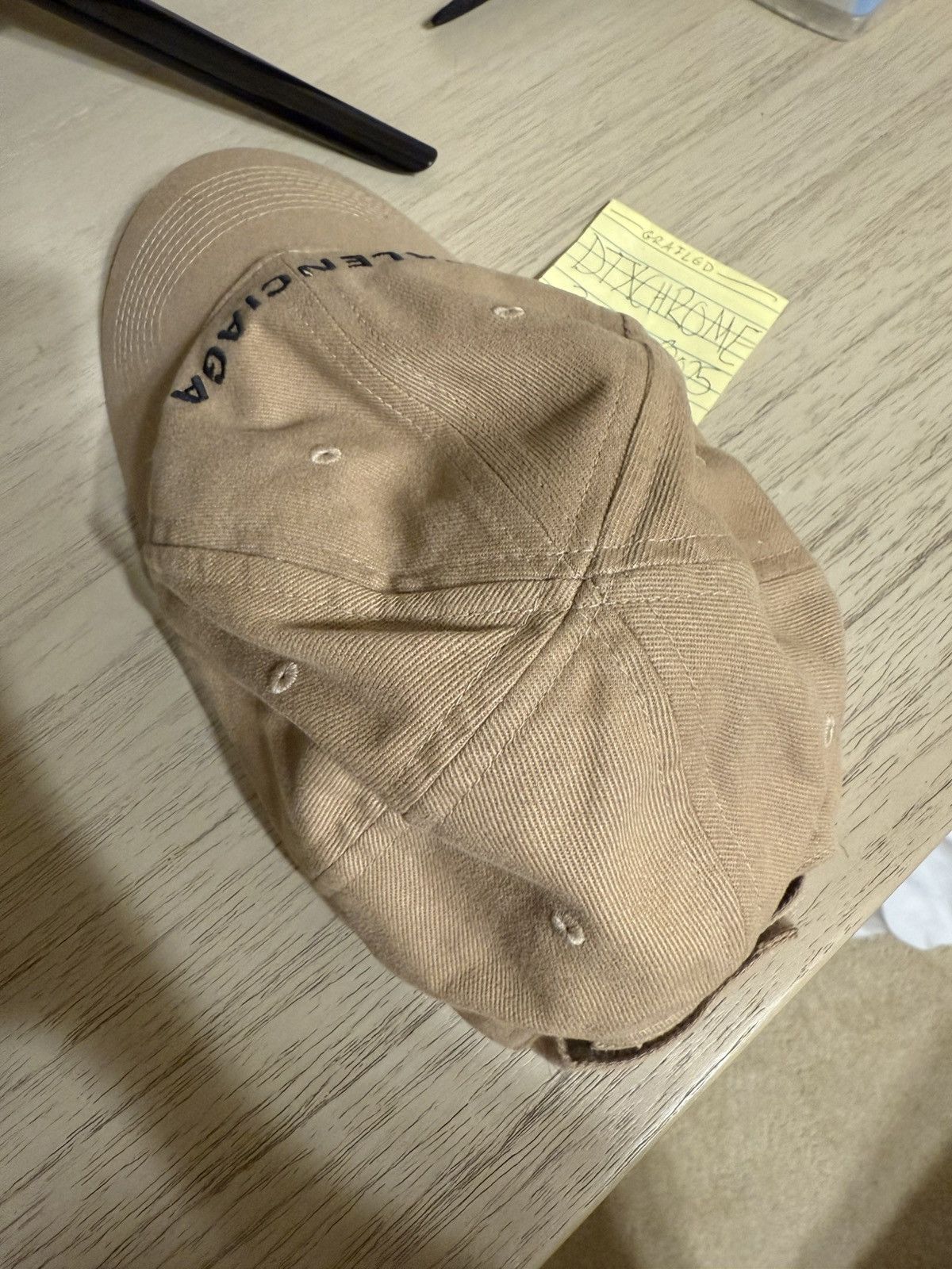 Balenciaga Balenciaga Ballcap Tan Size ONE SIZE - 4 Thumbnail