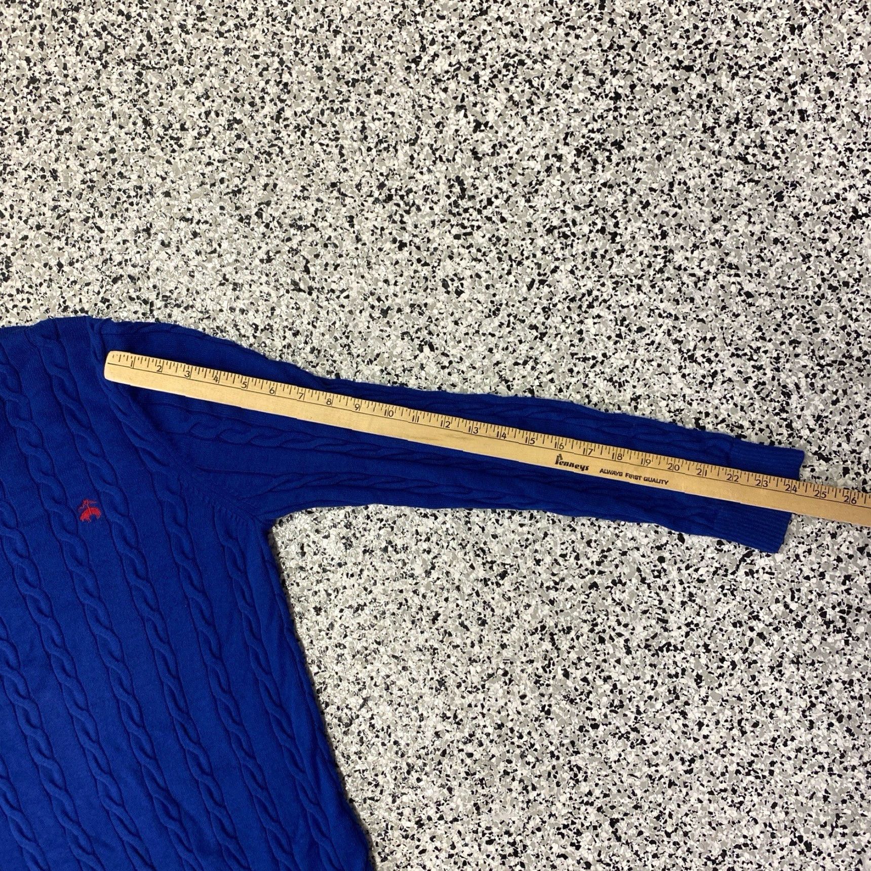 Brooks Brothers Brooks Brothers Supima Cotton Cable Knit Blue Crew Sweater Size Large Size US L / EU 52-54 / 3 - 4 Thumbnail