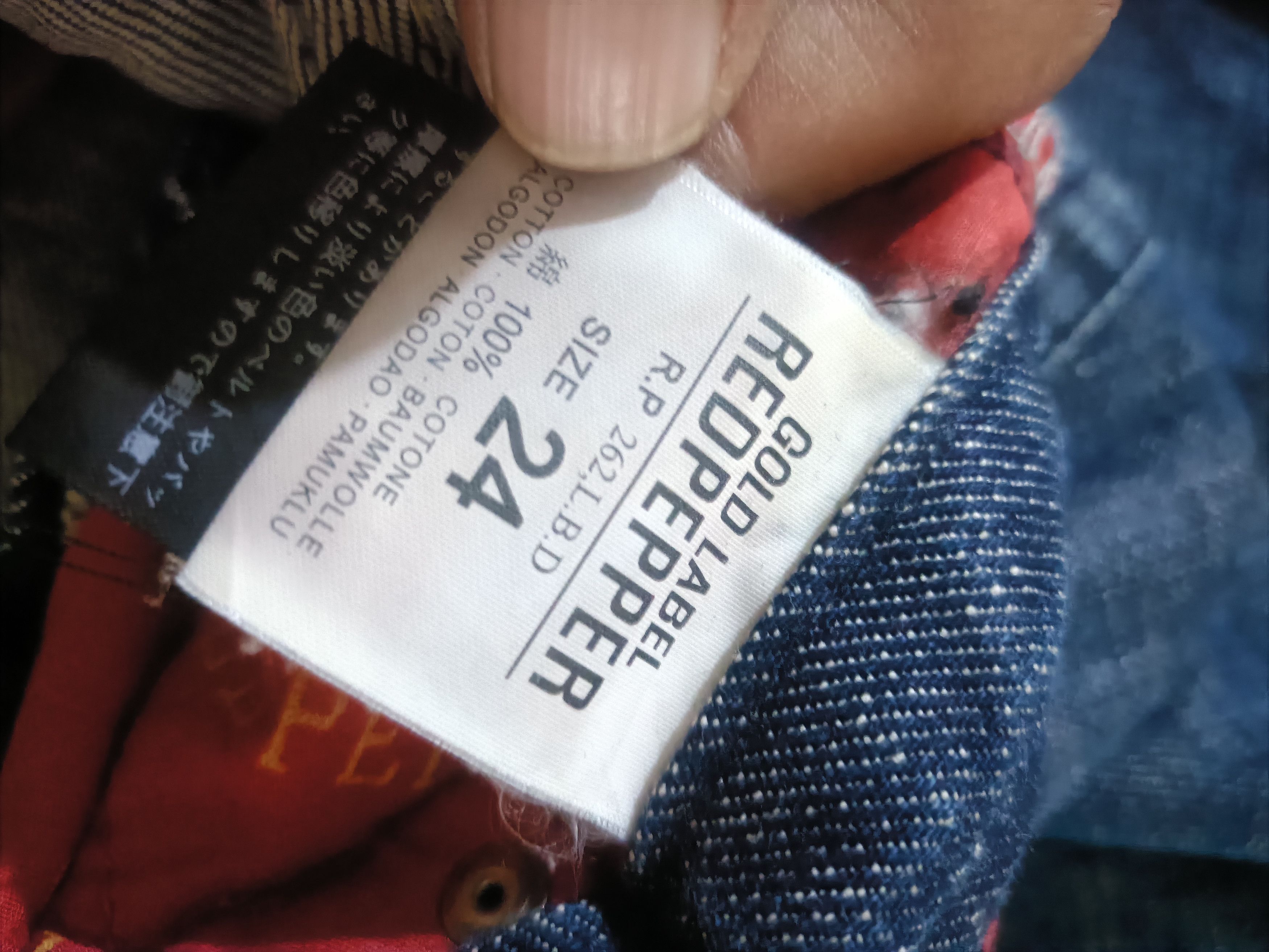 Japanese Brand Vintage red pepper gold label low rise flag flare Y2K jeans Size 24" / US 00 / IT 34 - 7 Thumbnail