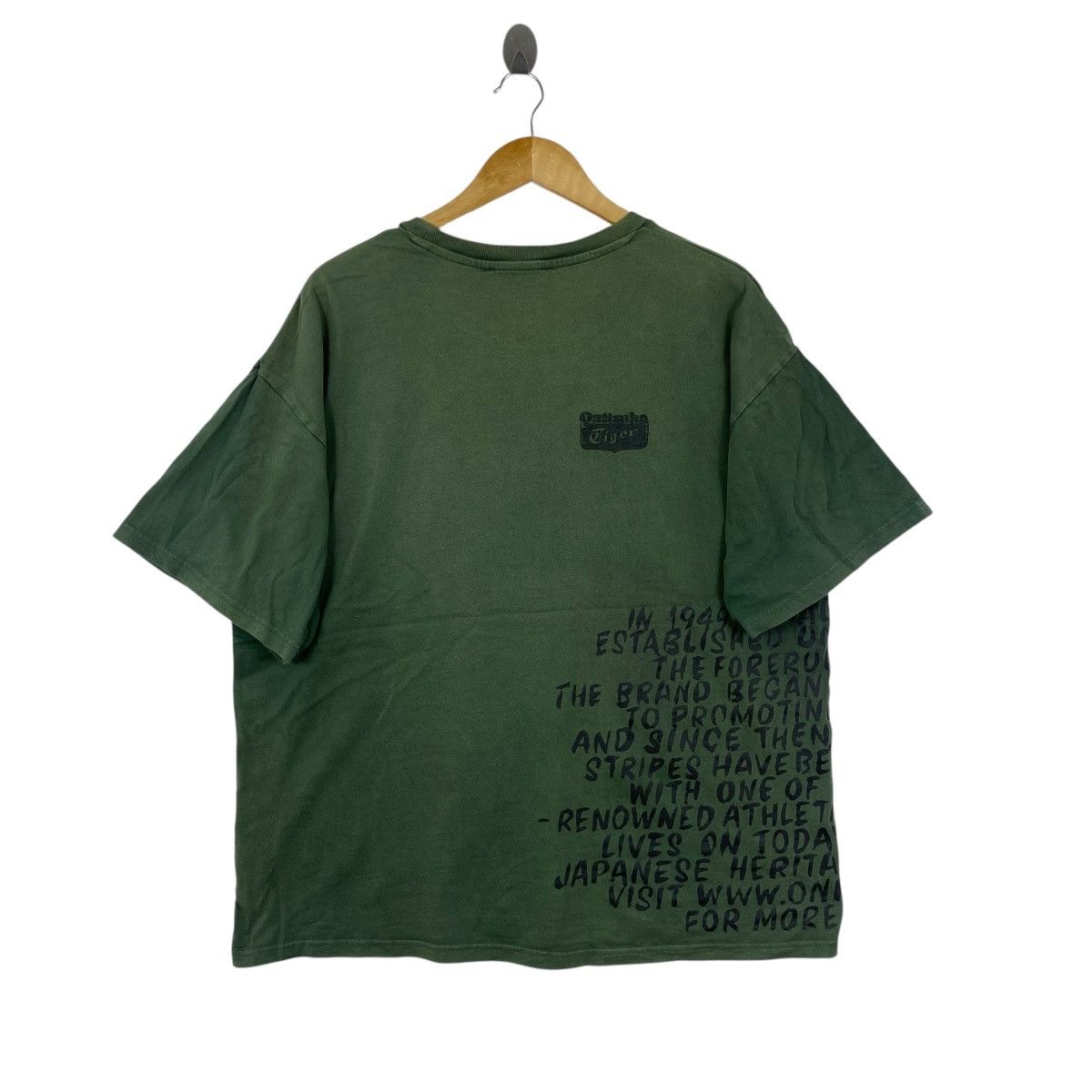 Onitsuka Tiger Onitsuka Tiger Green Graphic Tee Shirt Size L Distressed Size US L / EU 52-54 / 3 - 2 Thumbnail