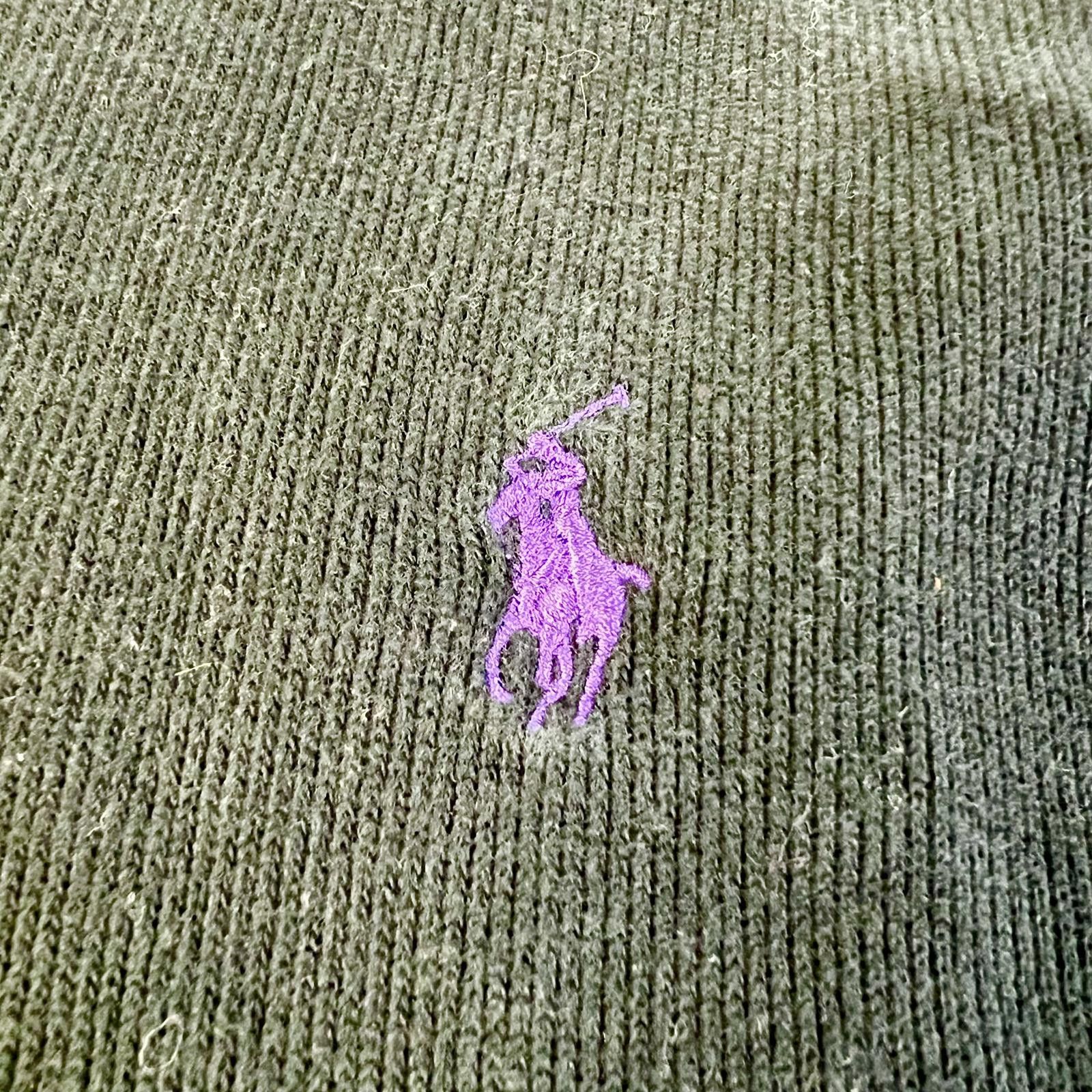 Polo Ralph Lauren Polo Ralph Lauren Men’s Half Zipper Sweater Purple Horse Size US M / EU 48-50 / 2 - 2 Thumbnail