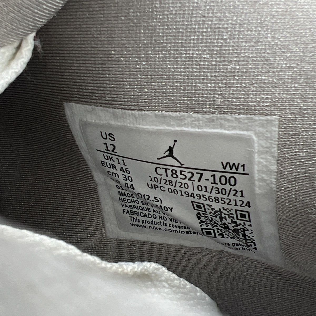 Jordan Brand Air Jordan 4 white Oreo Size US 12 / EU 45 - 9 Thumbnail