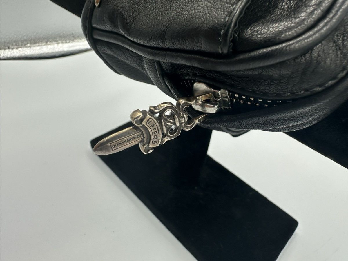 Chrome Hearts Chrome Hearts leather wrist bag silver scroll logo dagger Size ONE SIZE - 3 Thumbnail