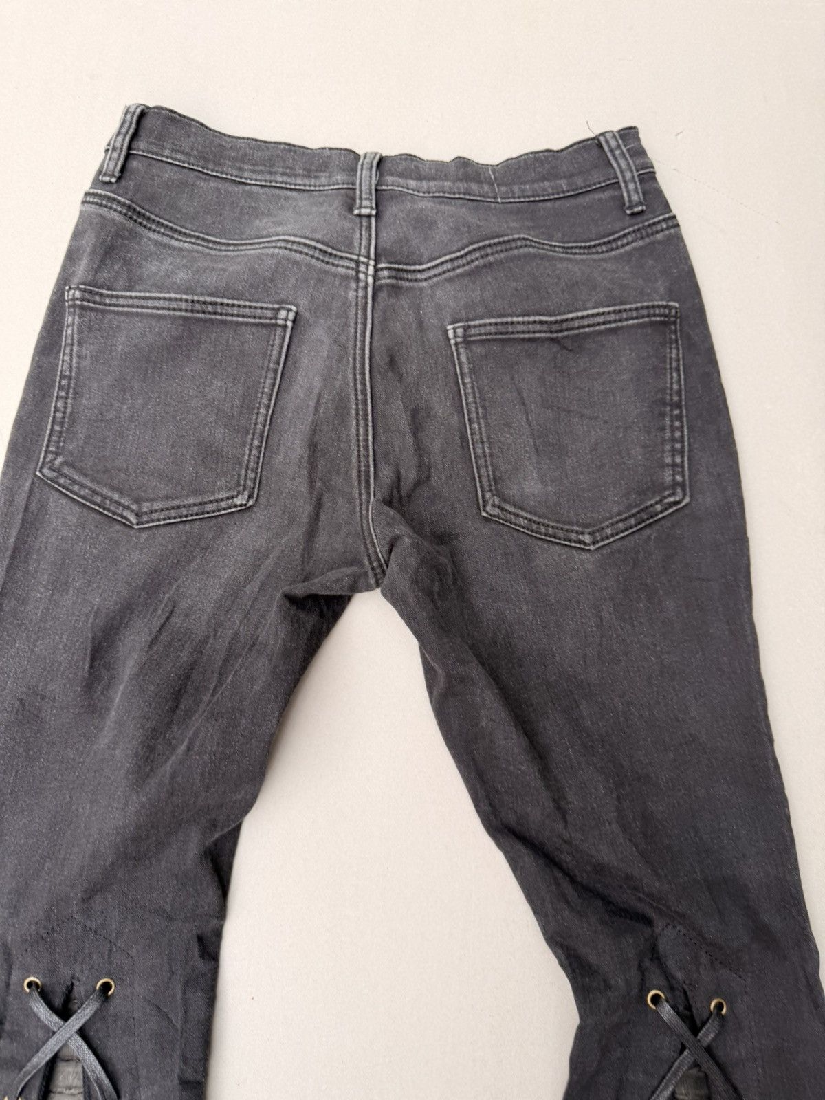 Japanese Brand Cavaria Lace up flare jeans Size US 28 / EU 44 - 6 Thumbnail