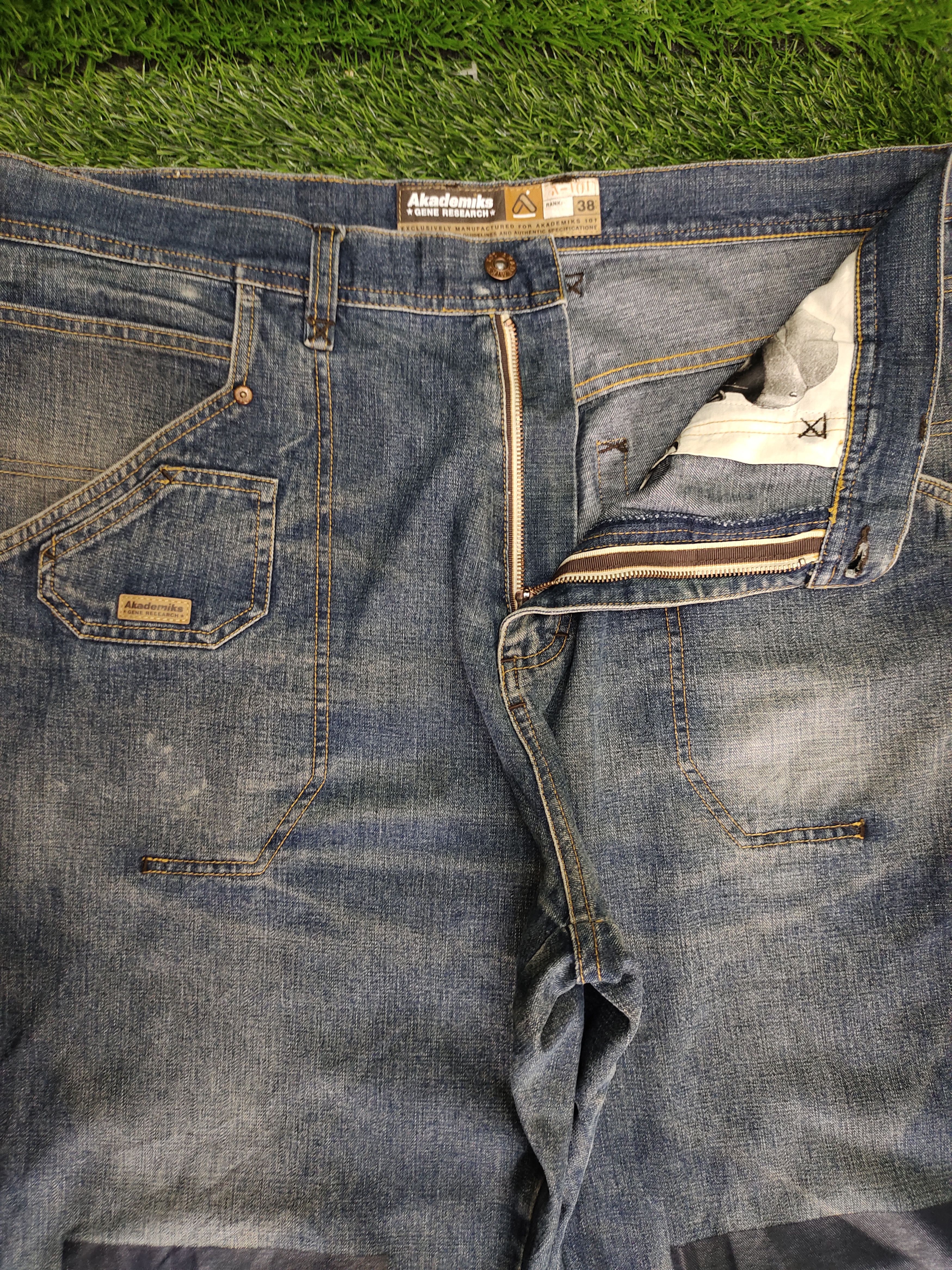 Akademiks Baggy Jeans Akademiks 'Gene Research' Printed Knee Wide Leg Size US 38 / EU 54 - 17 Thumbnail