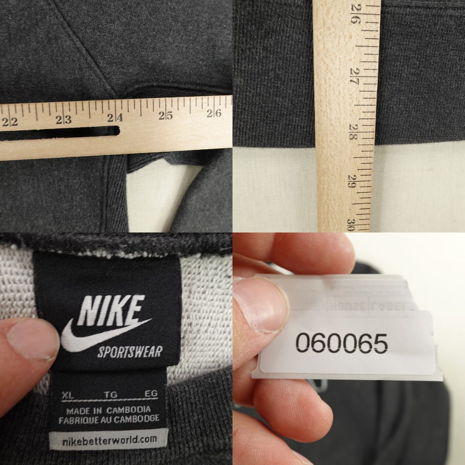 Nike Nike Sweatshirt Men XL Gray NSW Sportswear Crewneck Pullover Terry Cloth Sweater Size US XL / EU 56 / 4 - 8 Thumbnail