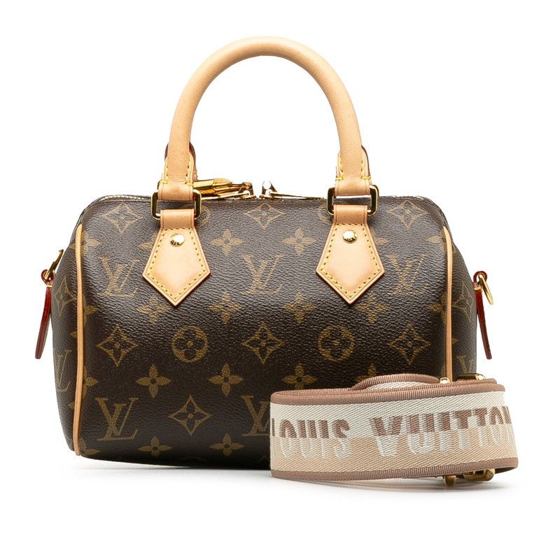 Louis Vuitton Louis Vuitton Monogram Speedy 20 Handbag Shoulder Bag M46234 Brown PVC Leather Canvas Handbag M46234 in Great Condition