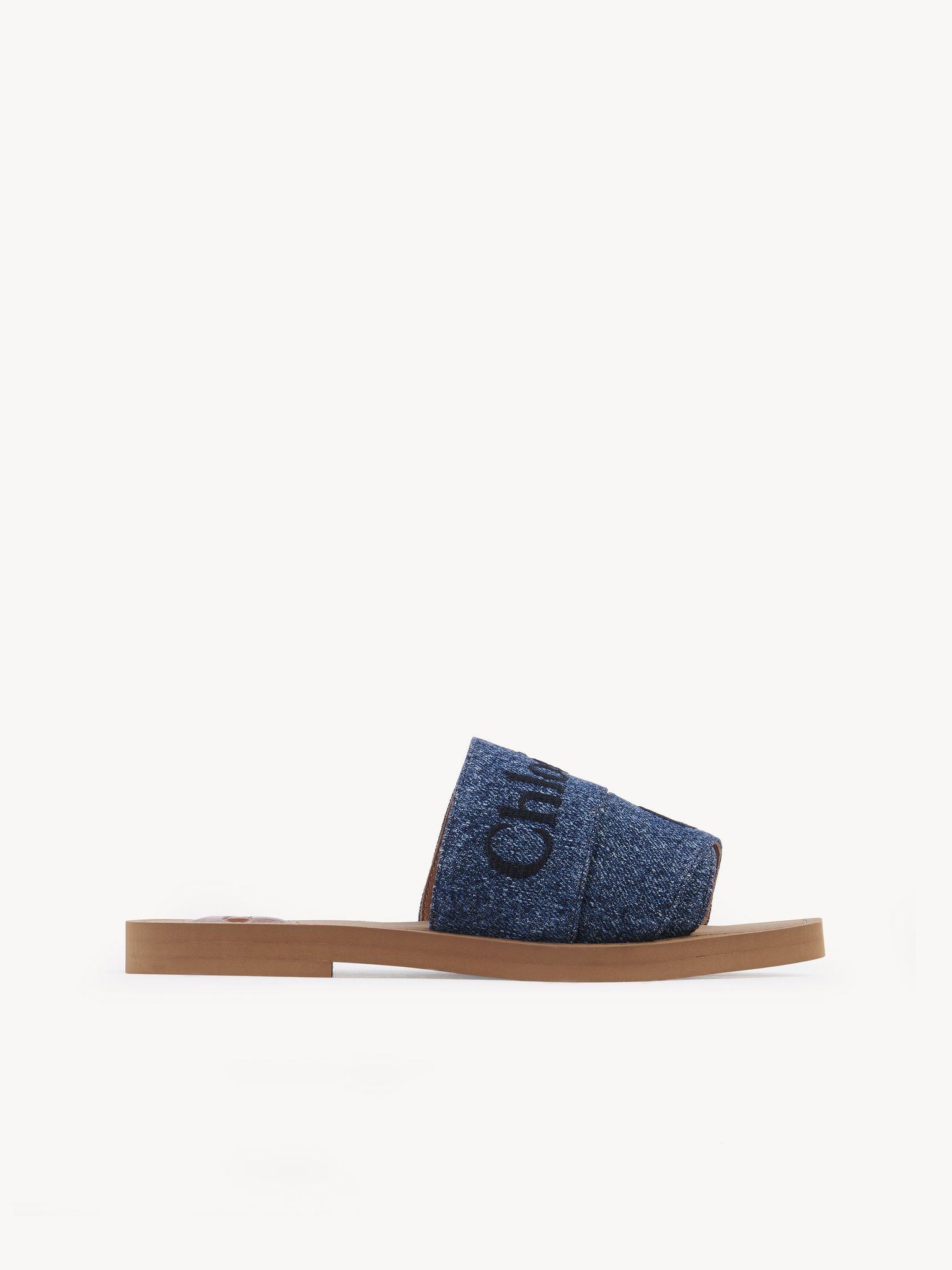 o1loc1c0424 Woody Slides in Denim