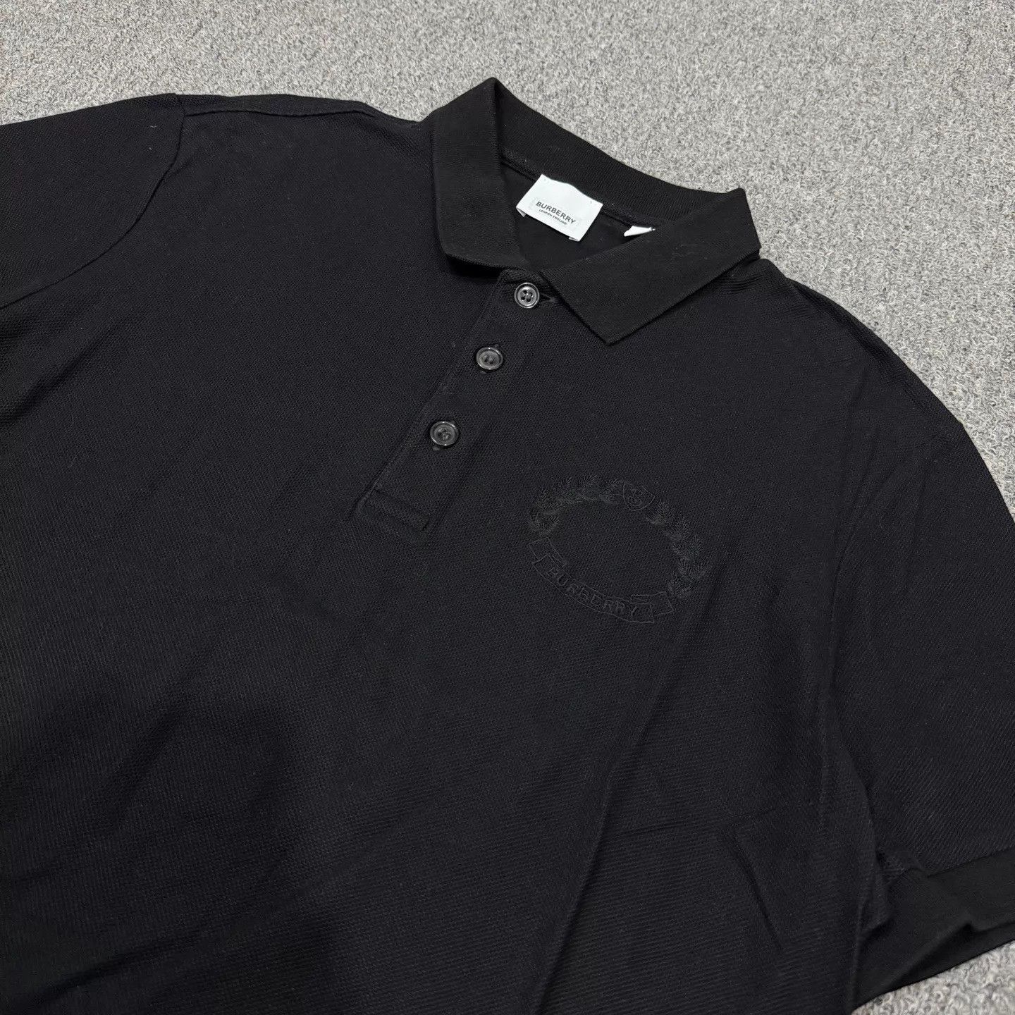 Burberry Burberry black short sleeve Polo shirt L 99 new Size US L / EU 52-54 / 3 - 3 Thumbnail