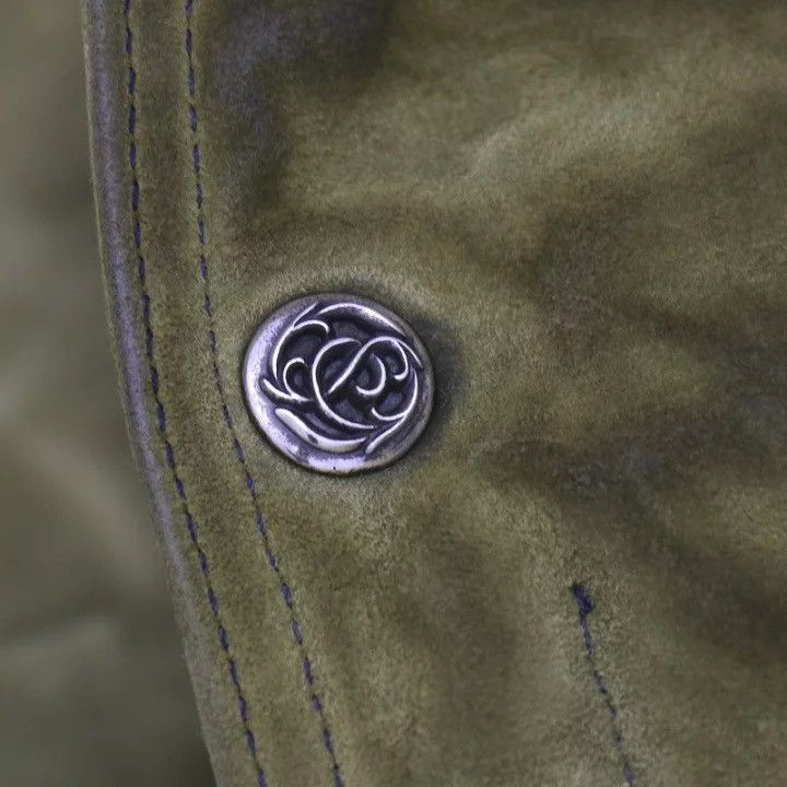 Chrome Hearts Chrome Hearts Cross Button Suede Jacket Size US S / EU 44-46 / 1 - 5 Thumbnail