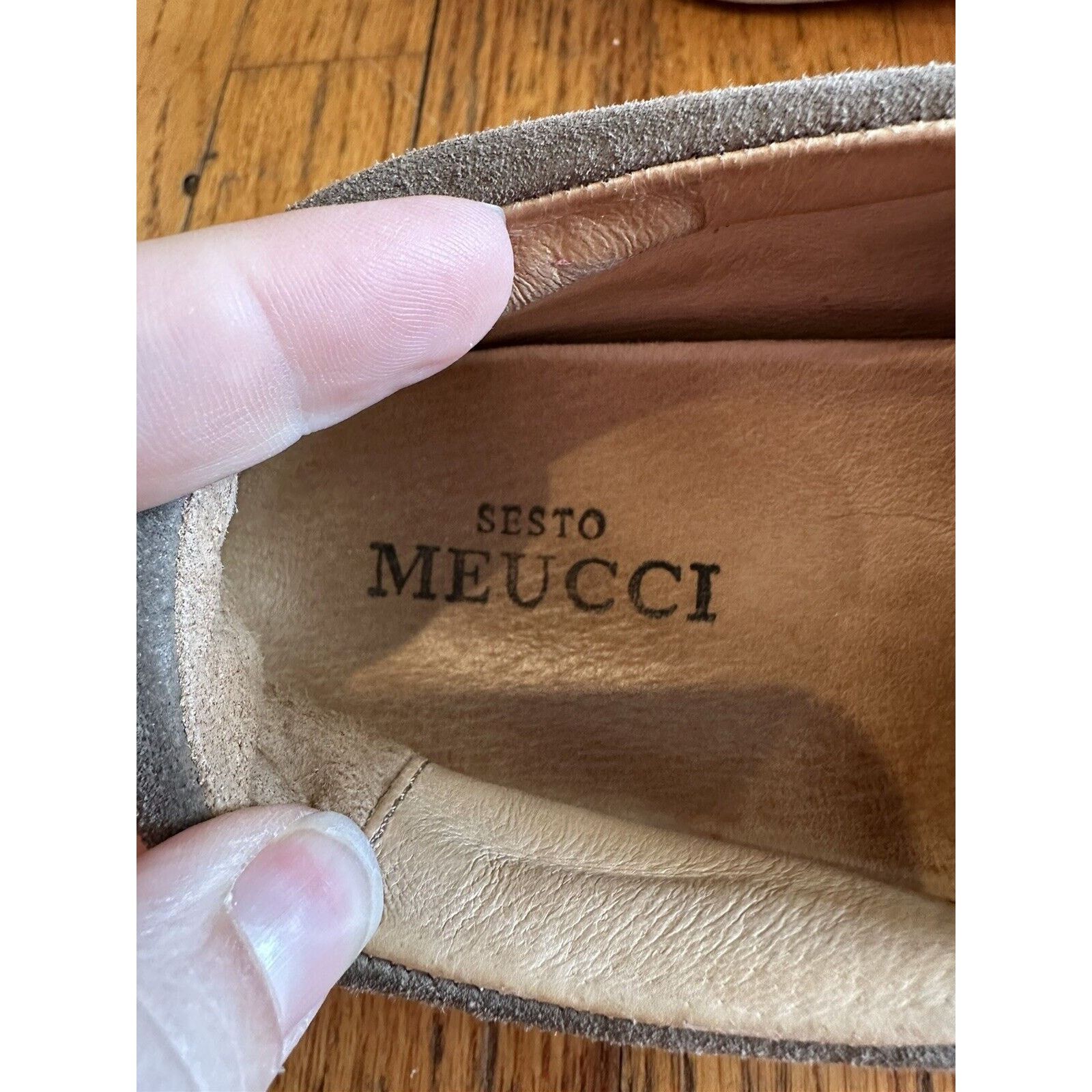 Other Sesto Meucci Suede Sneaker Bow Dark Taupe Slip On Size 8M Size US 8 / IT 38 - 2 Thumbnail